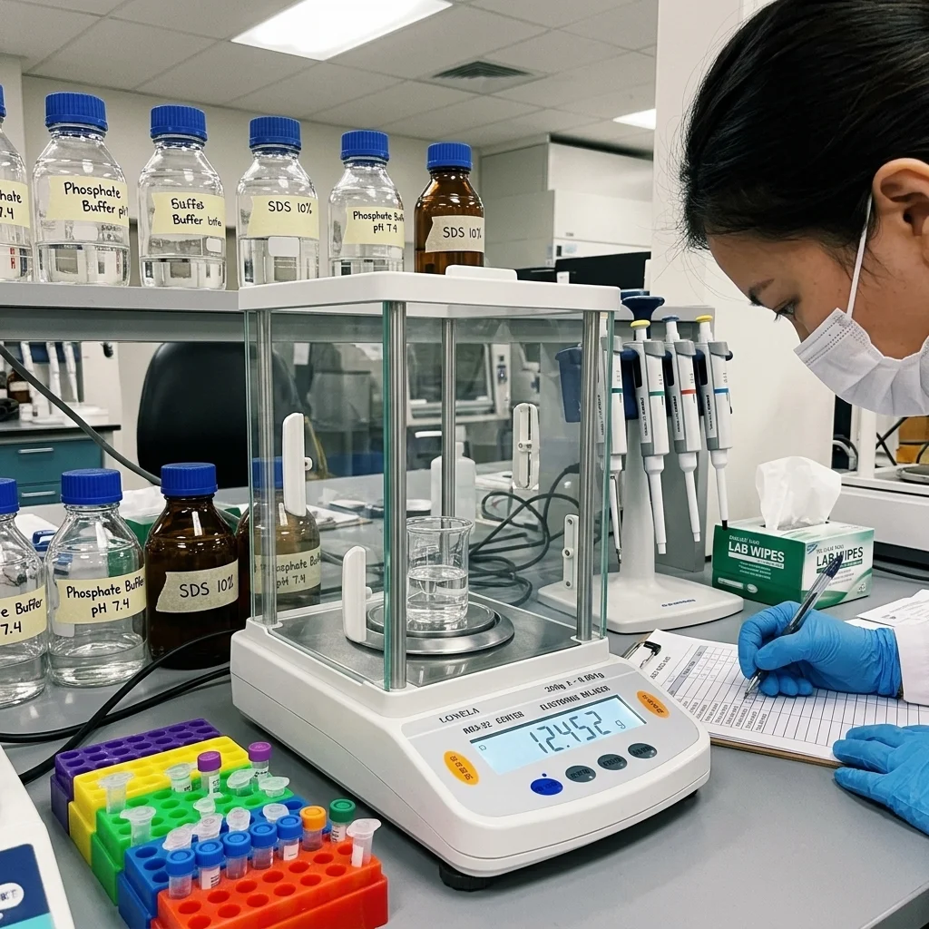 Balanza de precisión de laboratorio